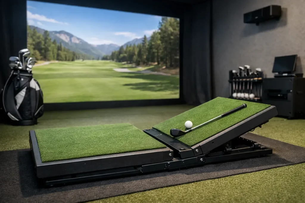 What Is a Moving Swing Plate in Golf Simulators?